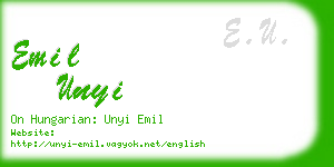 emil unyi business card